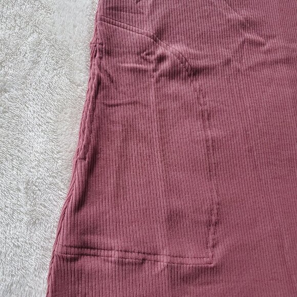 Woolx Harlowe Ribbed Dress Wool Blend Powdered Rose Small - Picture 7 of 9